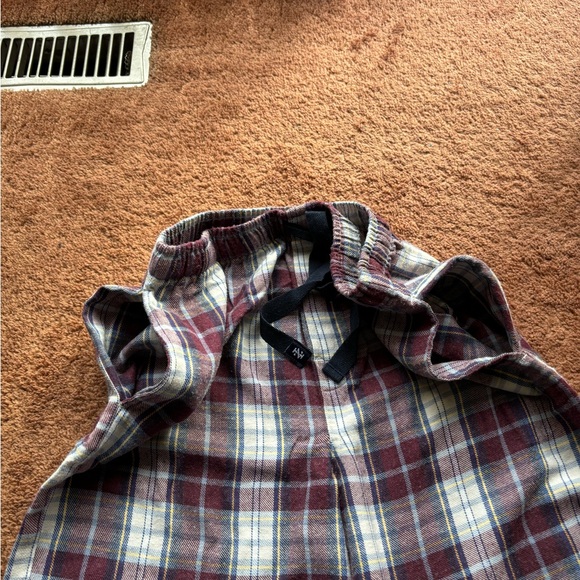 PLAID FLEECE PANTS Izod pajamas cozy comfy lounge bottoms good - Picture 6 of 6